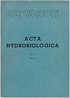 Acta Hydrobiologica Vol. 32 Fasc. 1/2 (1990)