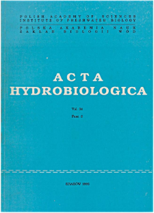 Acta Hydrobiologica Vol. 34 Fasc. 3 (1992)