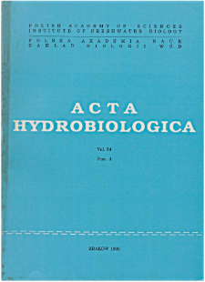Acta Hydrobiologica Vol. 34 Fasc. 4 (1992)