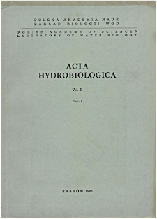 Acta Hydrobiologica Vol. 5 Fasc. 4 (1963)