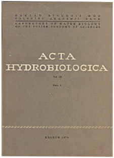 Acta Hydrobiologica Vol. 12 Fasc. 4 (1970)
