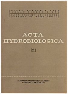 Acta Hydrobiologica Vol. 15 Fasc. 2 (1973)