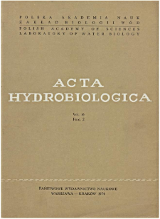 Acta Hydrobiologica Vol. 16 Fasc. 2 (1974)