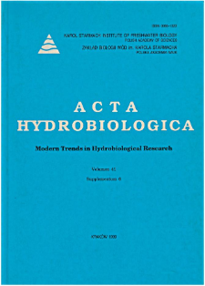 Acta Hydrobiologica Vol. 41 (1999) Suppl. 6
