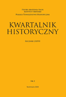 Kwartalnik Historyczny R. 127 nr 2 (2020), Artykuły recenzyjne i recenzje