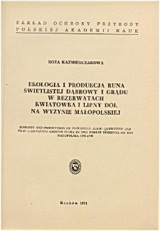 Studia Naturae No. 5 (1971)