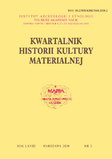 Kwartalnik Historii Kultury Materialnej R. 68 Nr 2