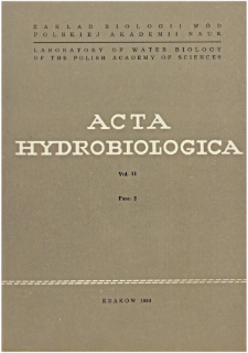 Acta Hydrobiologica Vol. 11 Fasc. 2 (1969)