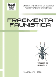 Fragmenta Faunistica, vol. 63, no. 1