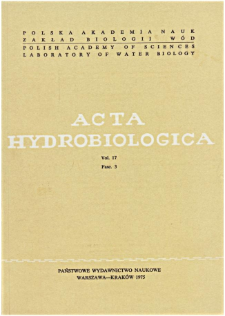 Acta Hydrobiologica Vol. 17 Fasc. 3 (1975)