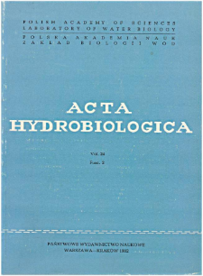 Acta Hydrobiologica Vol. 24 Fasc. 2 (1982)