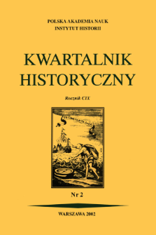 Kwartalnik Historyczny R. 109 nr 2 (2002)