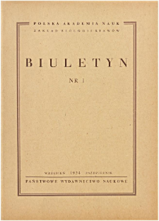 Biuletyn Nr 1 (1954)