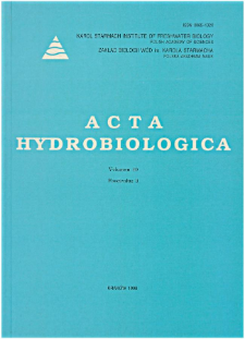 Acta Hydrobiologica Vol. 40 Fasc. 3 (1998)