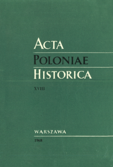 Acta Poloniae Historica T. 18 (1968), Demography, Settlement = Démographie, Habitat