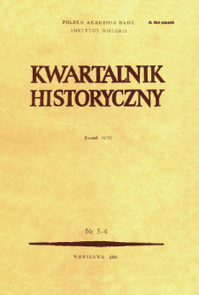 Kwartalnik Historyczny R. 96 nr 3/4 (1989)