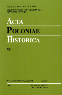 Acta Poloniae Historica T. 90 (2004)