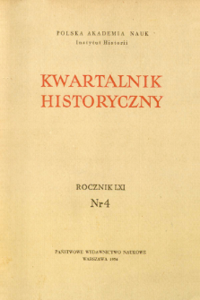 Kwartalnik Historyczny. R. 61 nr 4 (1954)