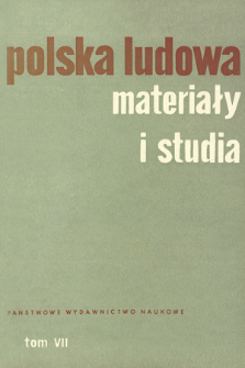Polska Ludowa : materiały i studia. T. 7 (1968)