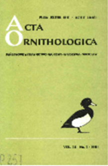 Acta Ornithologica, vol. 24 (1988)
