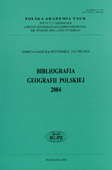 Bibliografia Geografii Polskiej = Bibliography of Polish Geography = Bibliografija Pol'skoj Geografii