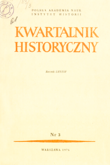 Kwartalnik Historyczny R. 83 nr 3 (1976)