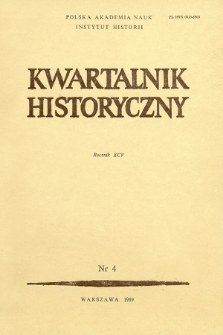 Kwartalnik Historyczny R. 95 nr 4 (1988)