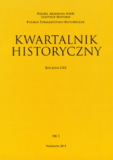 Kwartalnik Historyczny R. 120 nr 3 (2013)