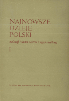 Najnowsze Dzieje Polski : materiały i studia z okresu II wojny światowej T. 1 (1957), Relacje