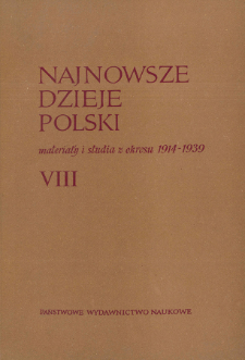 Najnowsze Dzieje Polski : materiały i studia z okresu 1914-1939 T. 8 (1964), Listy do redakcji