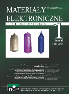 Materiały Elektroniczne 2015 T.43 Nr 1