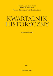 Kwartalnik Historyczny R. 122 nr 4 (2015)