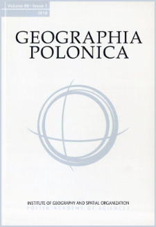 Geographia Polonica Vol. 89 No. 1 (2016)