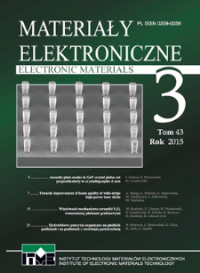 Electronic Materials 2015 Vol. 43 Issue 3