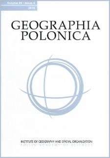 Geographia Polonica Vol. 89 No. 4 (2016)