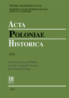 Acta Poloniae Historica T. 114 (2016), Studies