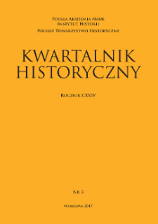 Kwartalnik Historyczny R. 124 nr 3 (2017)