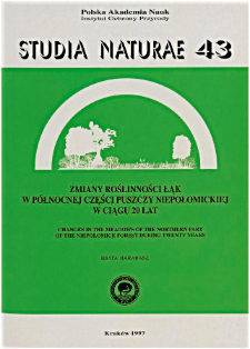 Studia Naturae No. 43 (1997)