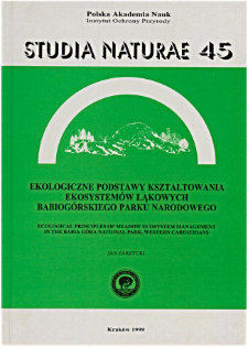 Studia Naturae No. 45 (1999)
