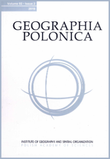 Geographia Polonica Vol. 92 No. 4 (2019)