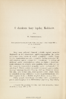 O charakterze fauny kopalnej Miodobor&oacute;w