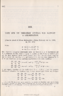 Sur un th&eacute;or&egrave;me d'Abel. Note