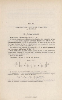 Influenza di uno schermo conduttore sul campo elettromagnetico di una corrente alternata parallela allo schermo: NOTA III. Ibidem, pp. 228-237