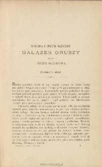 Budowa i spos&oacute;b wzrostu gałązek gruszy (z rycinami)