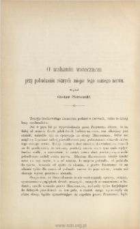 O wahaniu wstecznem przy pobudzaniu r&oacute;żnych miejsc tego samego nerwu.