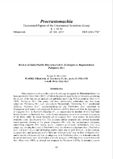 Review of Indo-Pacific Dicercina GISTL (Coleoptera: Buprestidae): Psiloptera DEJ.