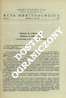 Materiały do awifauny Polski