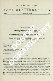 O pożywieniu gąsiorka, Lanius collurio L., w okolicy Gniezna (woj. poznańskie)