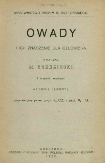 Owady i ich znaczenie dla człowieka : z licznemi rysunkami