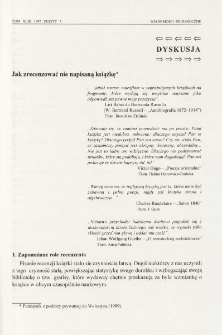 Jak zrecenzować nie napisaną książkę